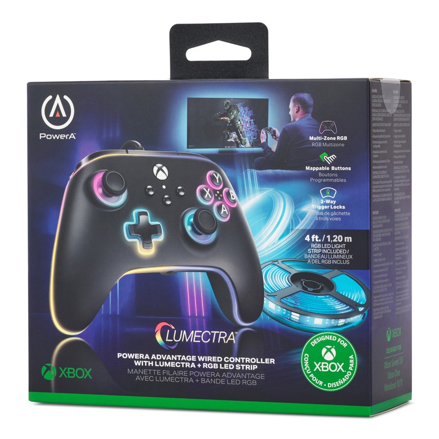 Powera Xbox Series S/X Advanced 3m Wired Controller RGB Lumectra w/3.5mm Jack