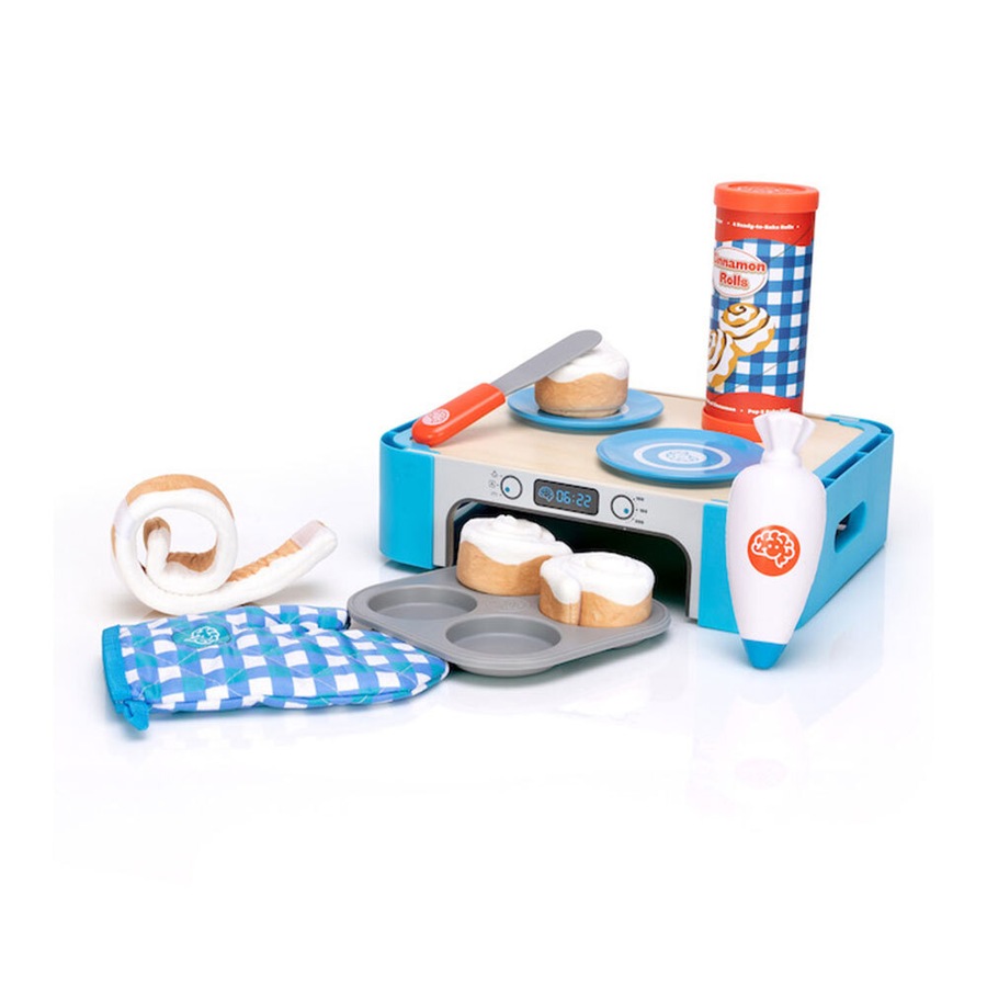 Pretendables Cinnamon Roll Plush Set Pretend Bake Kids/Childrens Toy 3y+