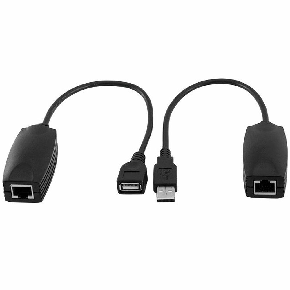 PRO2 USB Male/Female Extender Cable Extension Standard CAT5 Up to 50m for PC/Mac
