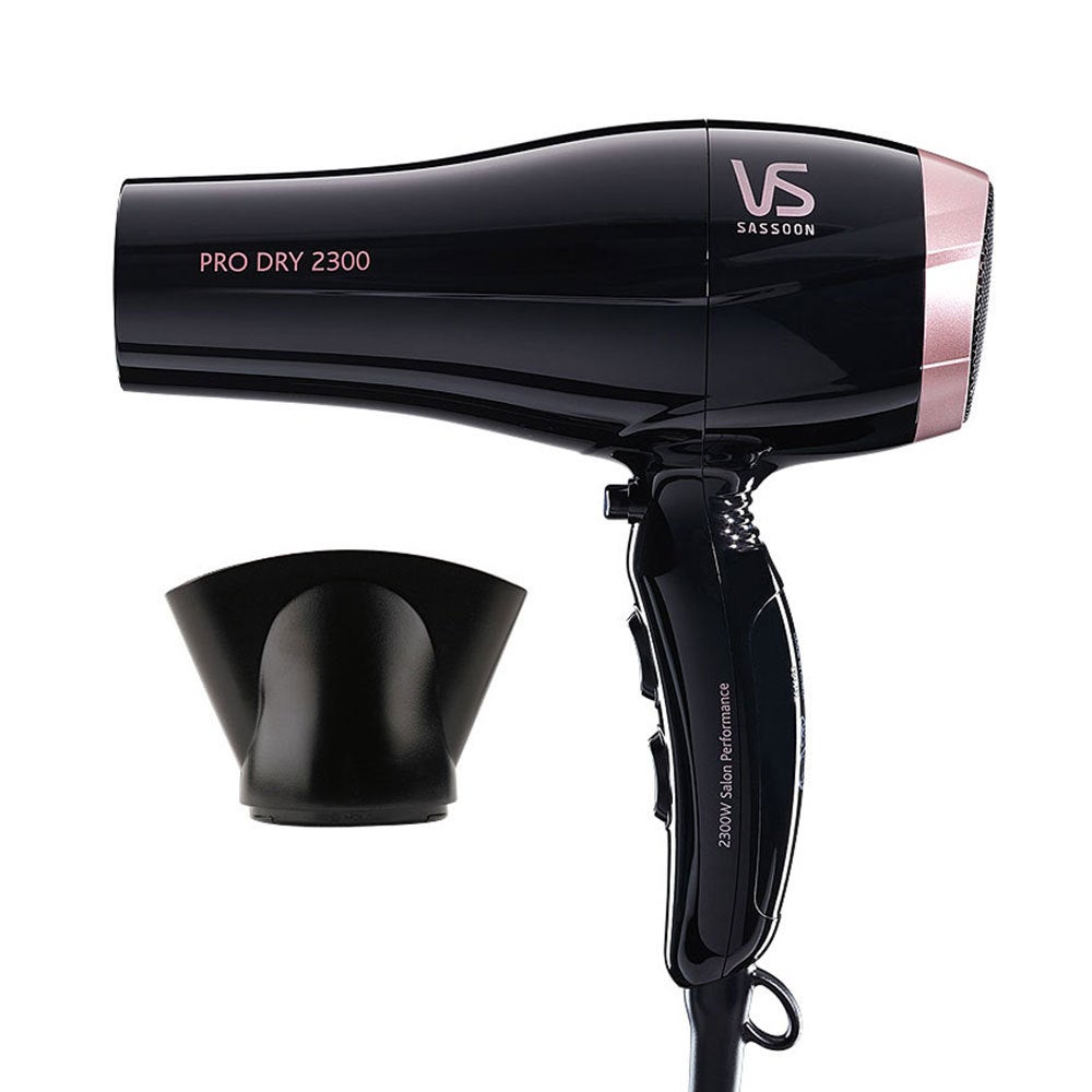 VS Sassoon VSD120A Pro Dry 2300W Hair Dryer/Hairdryer/Fast Drying/Light Weight