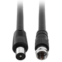 Pro.2 2m TV Antenna Cable PAL Male to F-Type Flylead Aerial Cord Coax Lead
