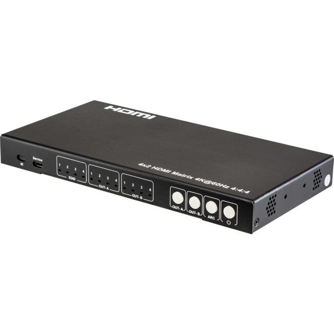 Pro2 4K-1080p Downscale ARC SPDIF/Audio Extraction 4X2 HDMI 18G Matrix Switcher