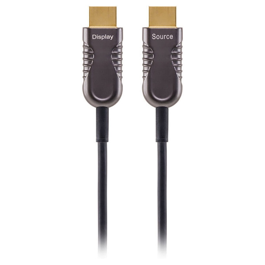 Pro2 4K Active Fibre Optic HDMI 18Gbps Cable High Speed Connector Black 50M