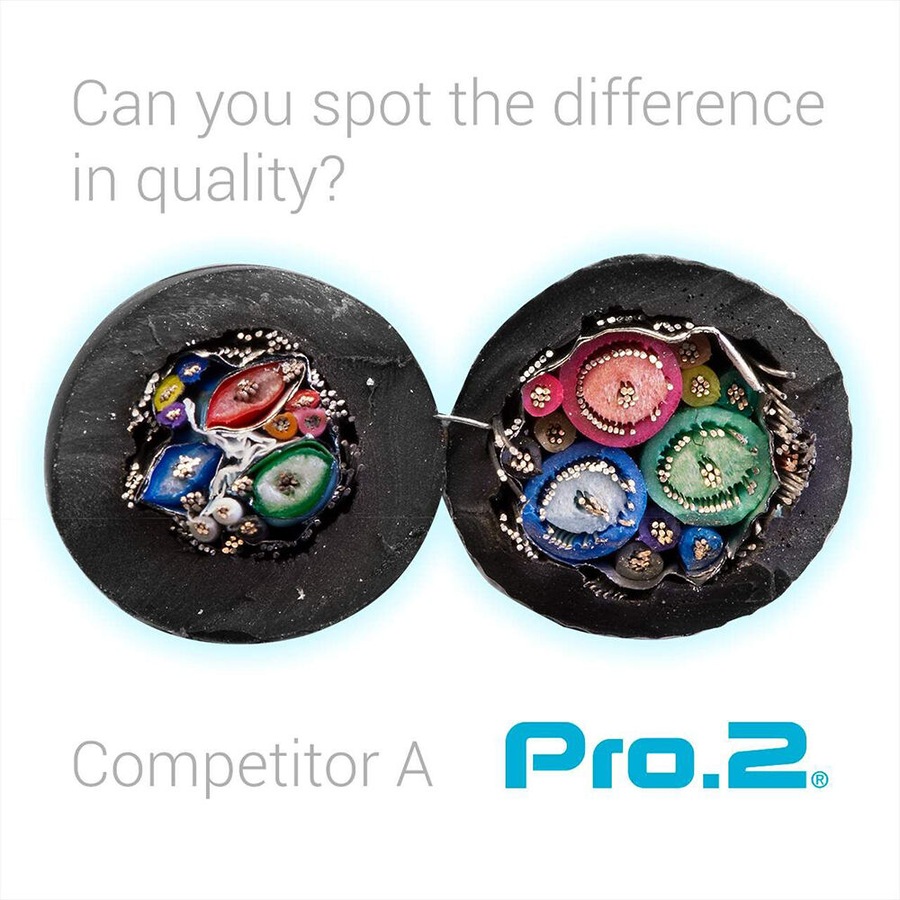 Buy Pro2 M/M Male VGA Lead Cable Connector w/ Filter For Computer ...