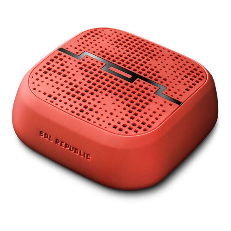 Sol Republic Red Punk Portable Pocket Bluetooth Speaker/Aux/Sand/Water Resistent