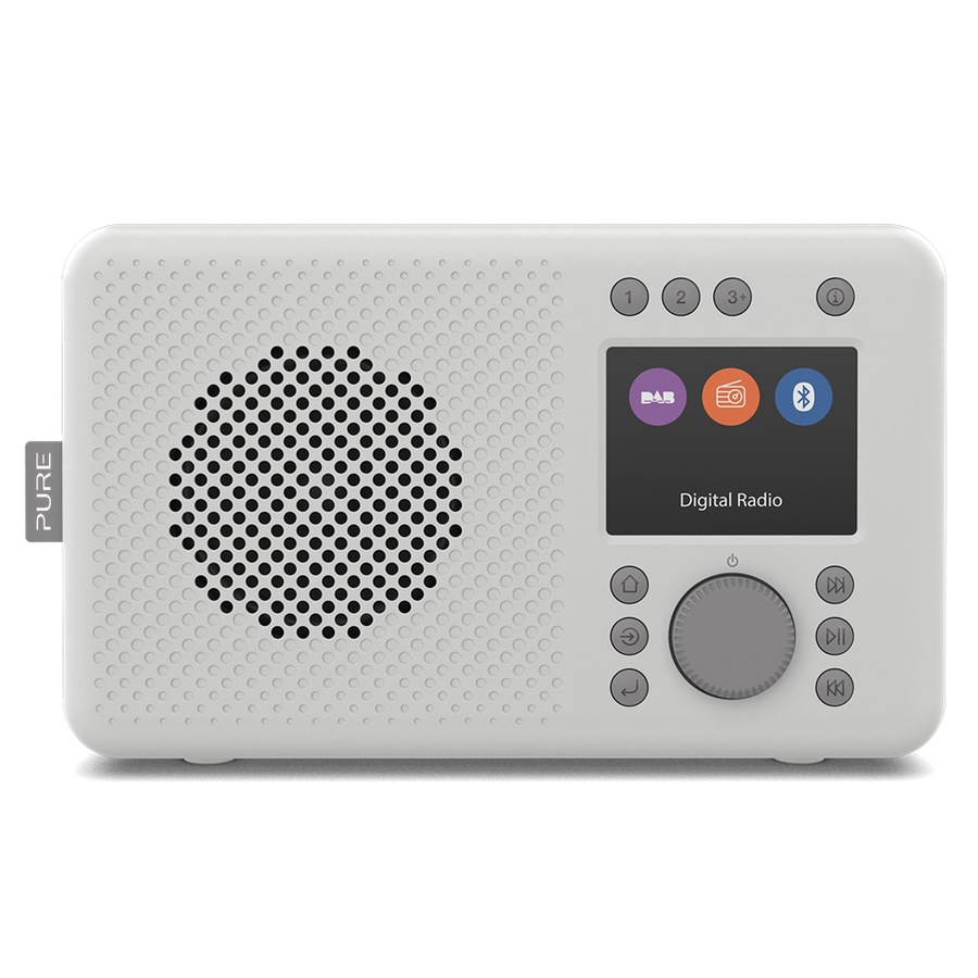 Pure Elan 18.7cm Portable Bluetooth DAB+/FM Radio Audio Sound w/Alarm Stone Grey