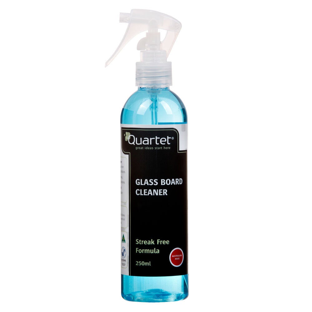 Quartet 250ml Liquid Spray Cleaner Marker Ink/Grease Dirt Remover f/ Glass Board