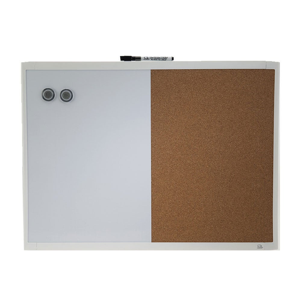 Quartet 58x43cm Magnetic Combination White Board Cork/Memo/Note Wall Mountable