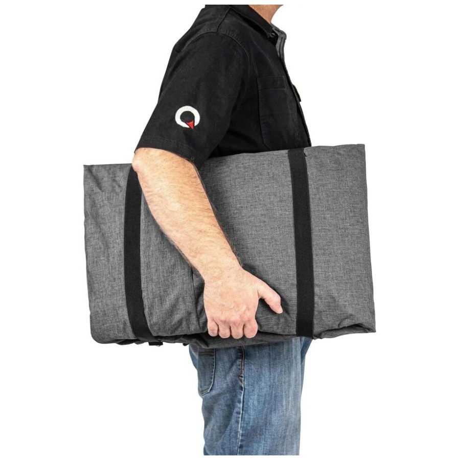 Quest Outdoors Air Sofa 1 Seater Inflatable Camping Chair w/Carry Bag Charcoal