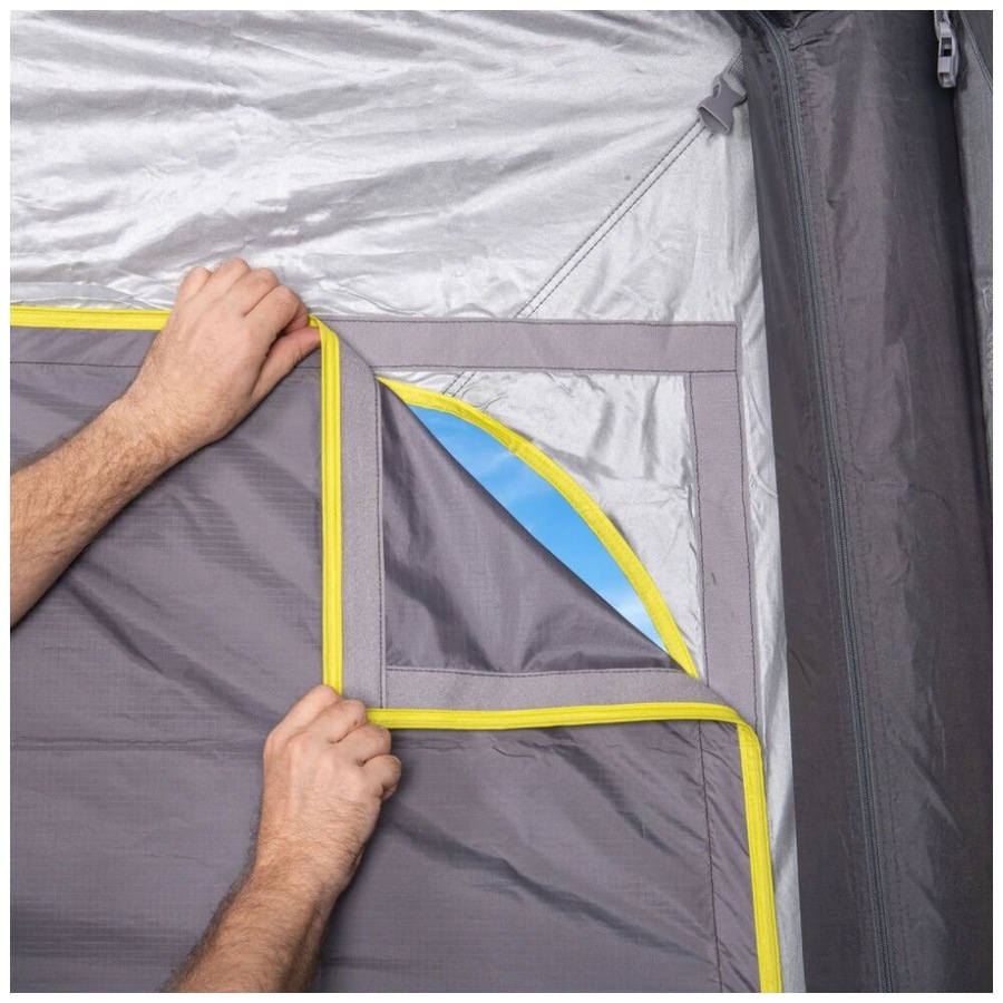 Quest Outdoors Inflatable Air Gazebo 3.0 Waterproof Outdoor Camping 3x2.5m Grey