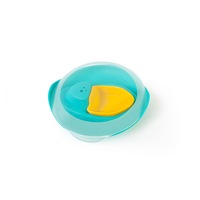 Quut Sloopi 16cm Bath Water Floating Toys Boat for 0m+ Kids/Baby Blue/Yellow