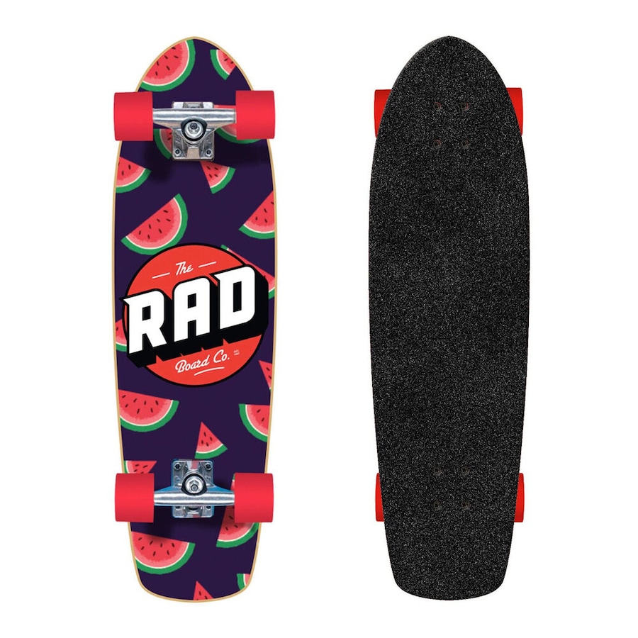 Rad Board Co Complete Skateboard Sports Deck Retro Roller Watermelon 7.9in