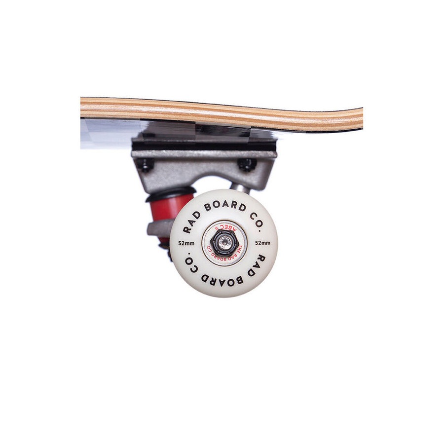 Rad Board Co Dude Crew Checkers Skateboard Street Sports Black/White 7.75in