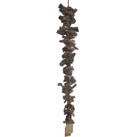 Rattan Zen 92cm Pendant Lamp Natural Wood/Wooden Light/Lighting Decor 90cm Cord