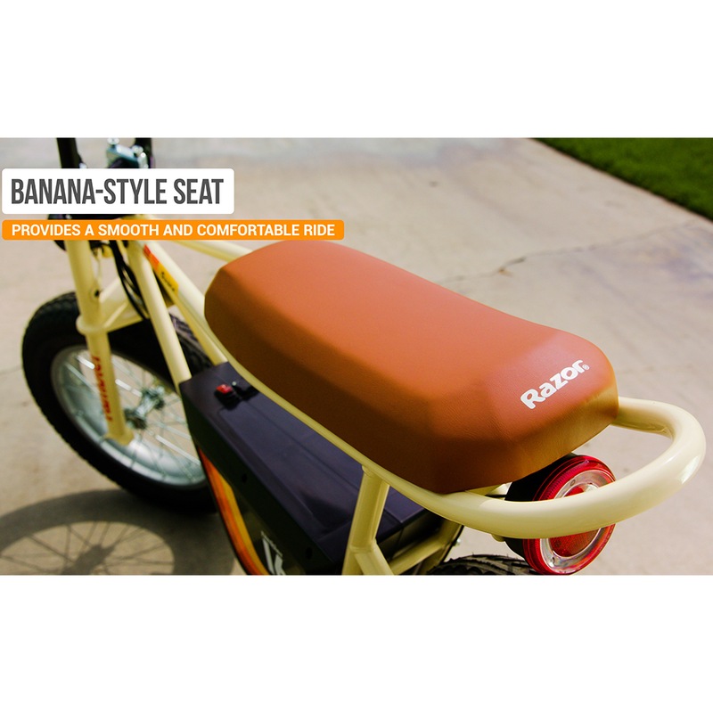 Buy Razor Rambler 16 Tan Adults Mini Electric Motorised eBike Retro