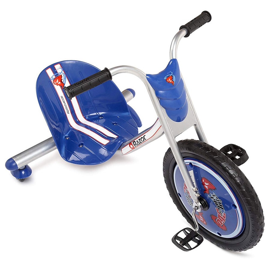 Razor RipRider Caster 360 Degree Trike Tricycle Kids Ride On Toy 5y+ Blue