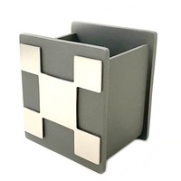 Rectangular 8cm Pen Desk Organiser/Home Office stationery Cup Storage/Holder CHR
