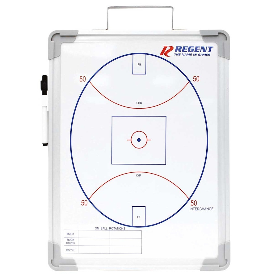 Regent Aussie Rules/Football Large Coaches Board Magnetic Tactic Whiteboard