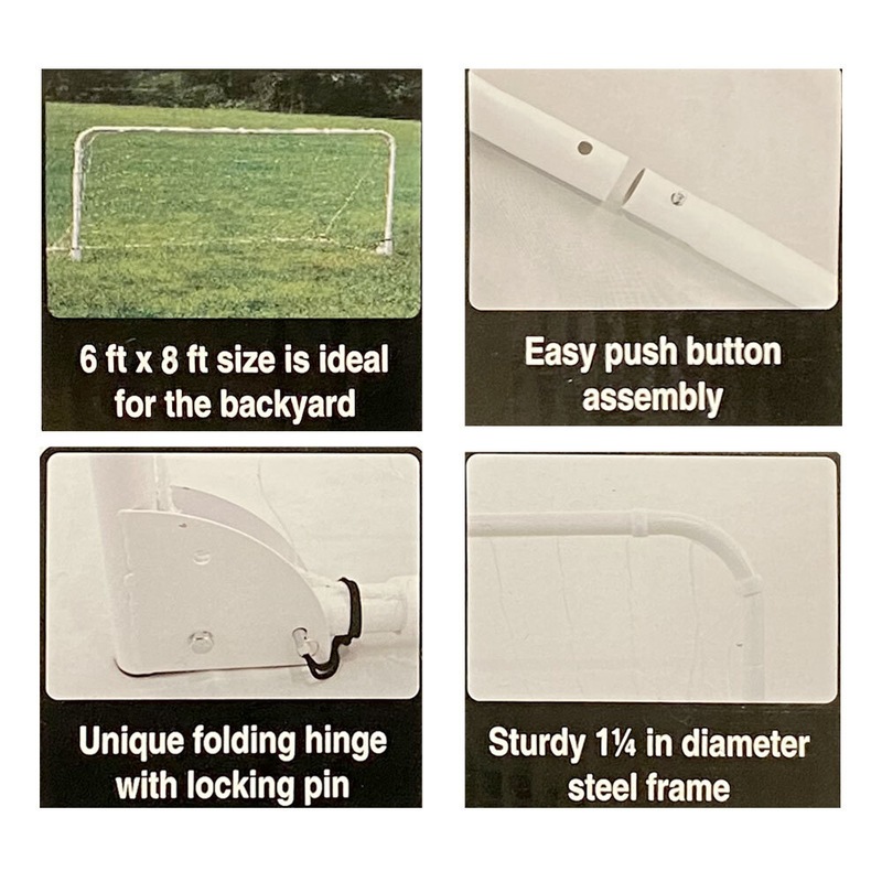 Buy Regent Folding 8x6' Soccer Goal Sports Training/Outdoor Game