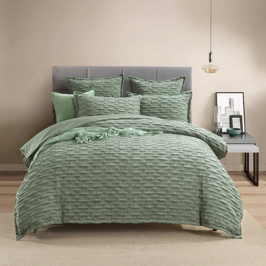 Renee Taylor Harper Jacquard Euro Pillowcase Pillow Cover Square 65cm Juniper