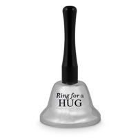 Ring For A Hug Bell Silver Novelty Funny Gag Birthday Gift Bar Man Cave Toy