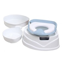 Roger Armstrong 39cm Soft Seat 4 in 1 Trainer Potty & Stepstool BLU Baby/Toddler