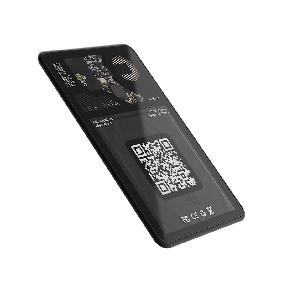 Rolling Square AirCard Wallet Tracker Safety Locator Anti-Loss Card-Size BLK