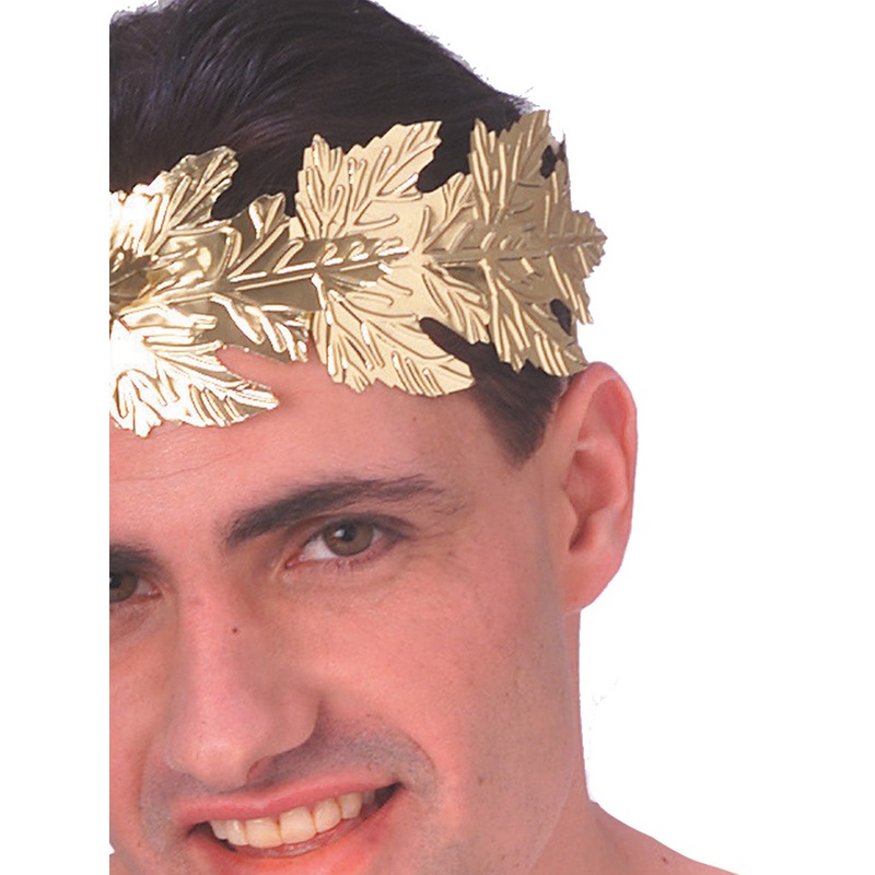 Buy Roman Wreath Leaves Headpiece Adult Ancient Greece Dress Up Head Costume Gold - MyDeal