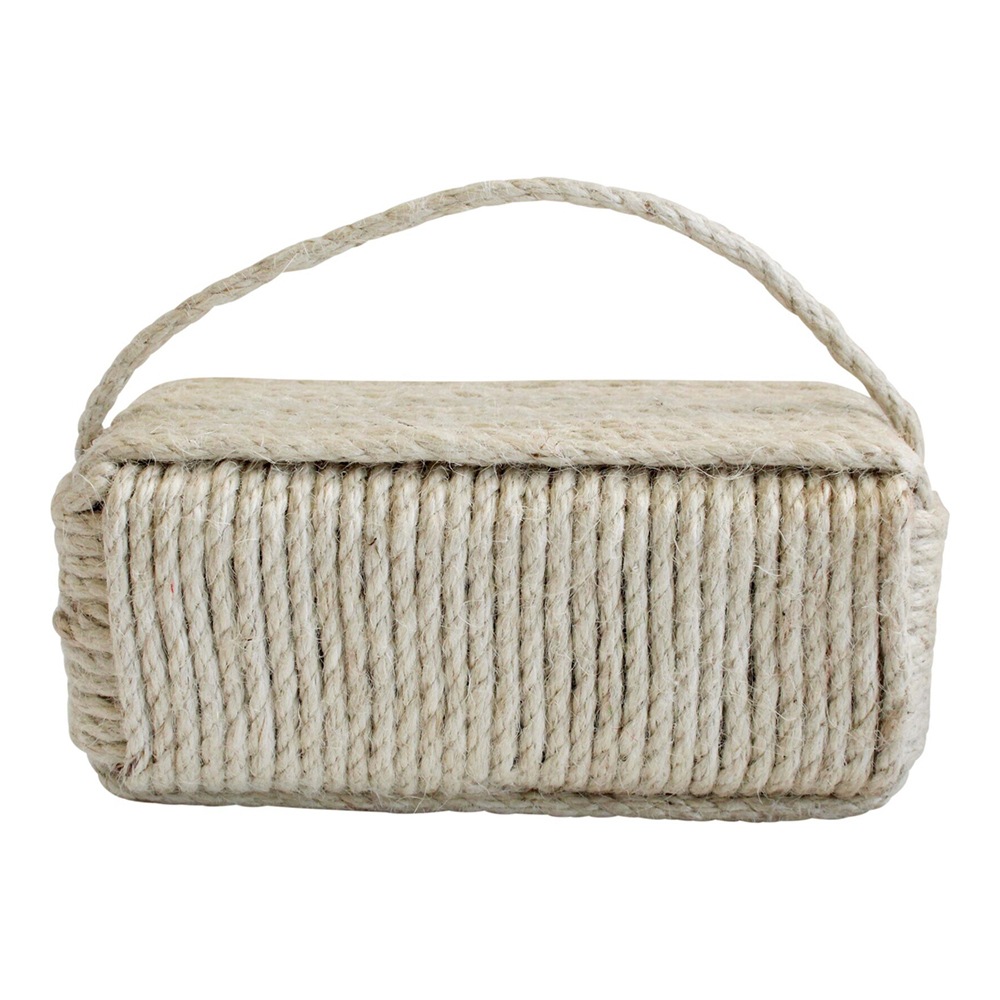 Buy Rope White 20cm Jute Rope Doorstop Home/Office Room Decor Weighted ...