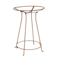Round Garden 87x52cm Bird Bath Metal Stand Outdoor/Yard Patio Display Decor Rust