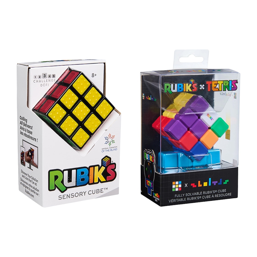 Rubiks Cube Kids Toy Strategy Game Tetris & Sensory Editions 8y+