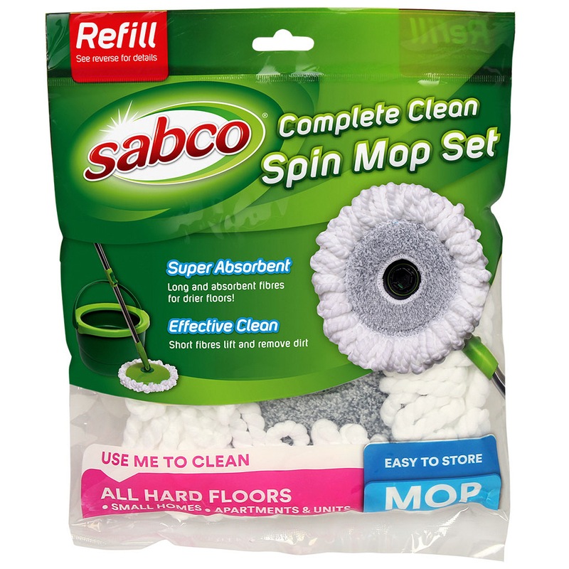 Buy Sabco 20cm Microfibre Refill Head Replacement For Smart Spin Mop