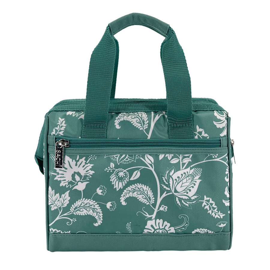 Sachi Style 34 Insulated Leak-Proof Lunch Bag 24x17x22cm Green Paisley