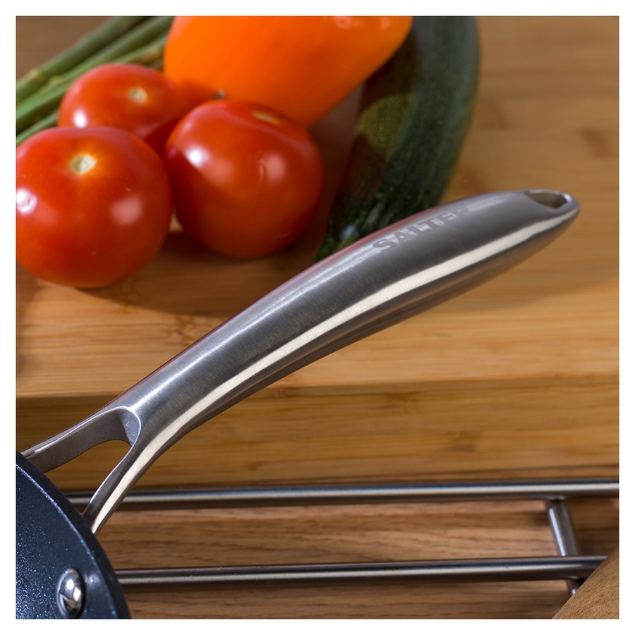 Salter 28cm Metallic Stir Fry Pan Non-Stick Induction/Gas Cookware Pan Champagne