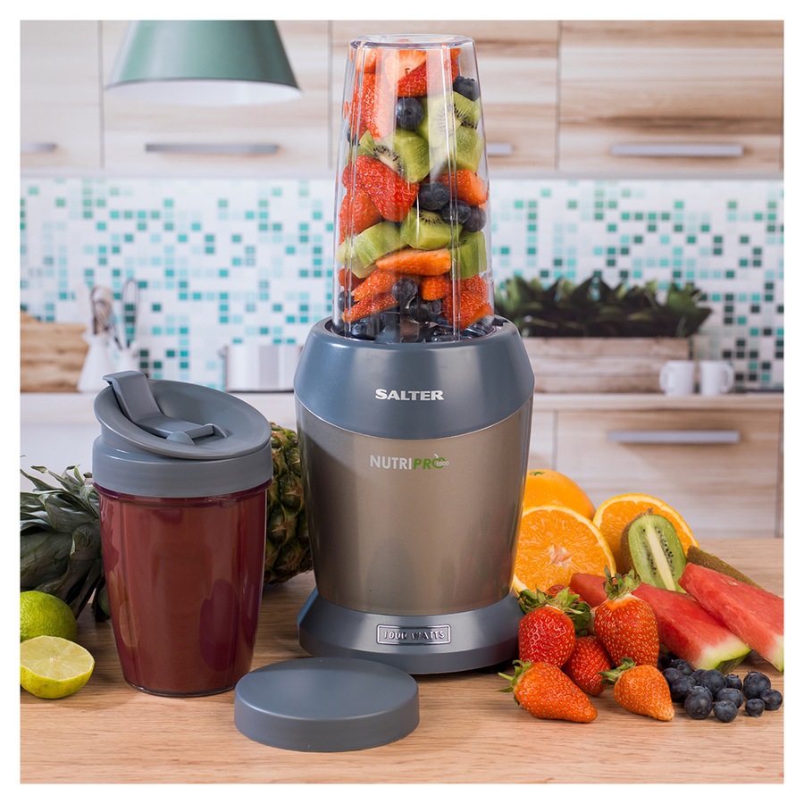 Salter Nutripro 1000W Electric Blender Smoothie Maker/Juicer w/ 1L & 800ml Cups