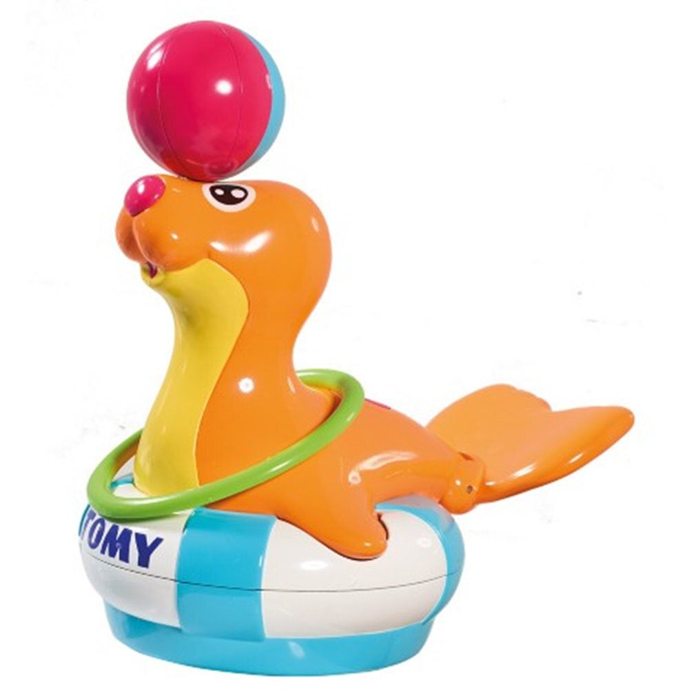 Tomy Toomies Sandy the Sea Lion Spinning Floating Toy Swim Water Bath Time/Pool