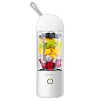 Sansai 400ml 22.5cm Portable Micro USB Rechargeable To-Go Glass Blender White