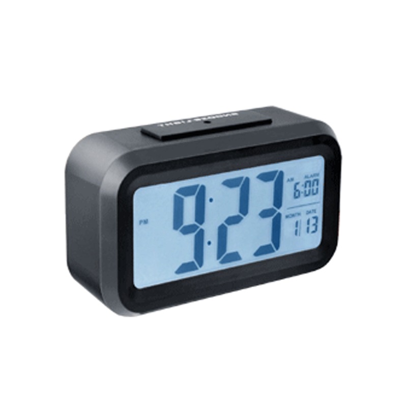 Buy Sansai Black Calendar LCD Alarm Clock Date/Temp Digital Display