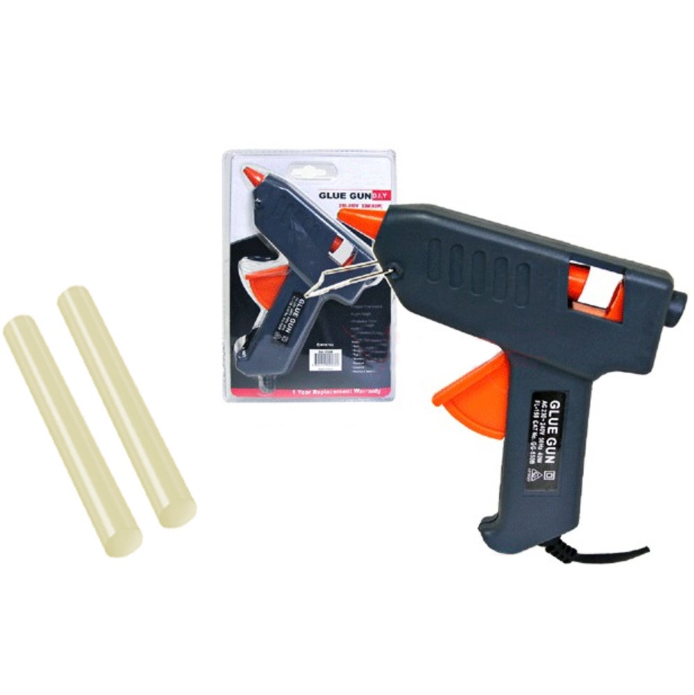 Sansai Hot Glue Gun Point Heating Melt Craft Tool Repair w/ 2 Gluing Sticks
