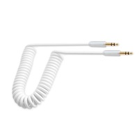 Sansai IPH-AV055 Coiled Audio Cable 3.5mm Jack 1.5m f/ iPod/iPhone/iPad Assorted