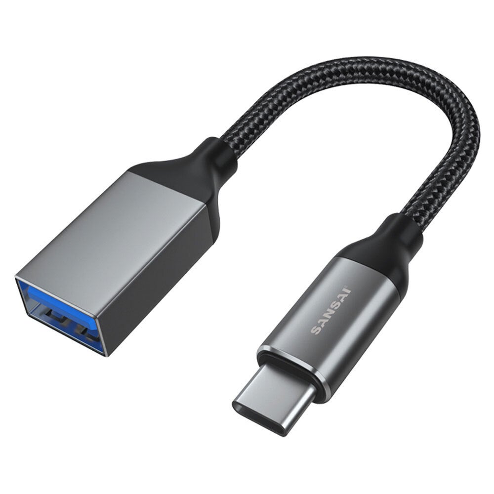 Sansai USB-C Male to USB-A Female Adaptor/Converter OTG for Phones/PC/Tablets