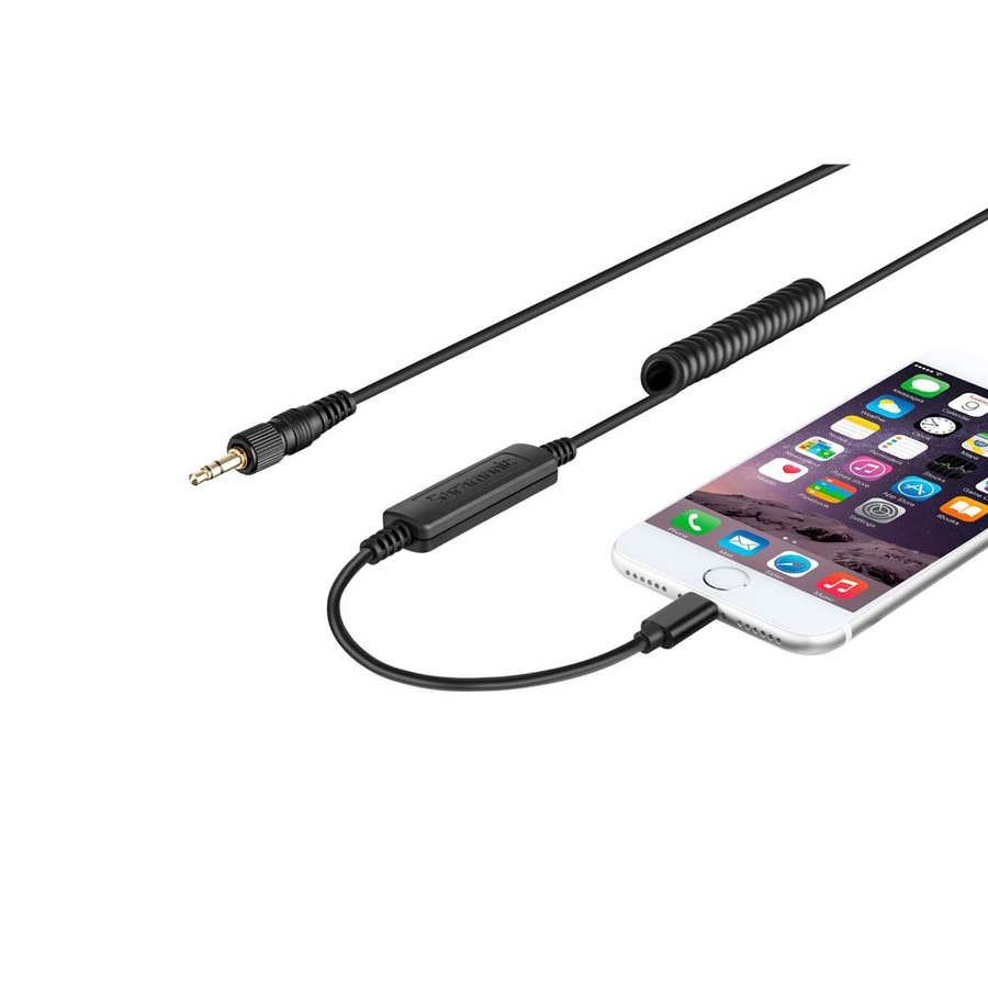 Saramonic M TRRS-M 3.5mm Jack Locking Type Male To 8-Pin Audio Cable Black