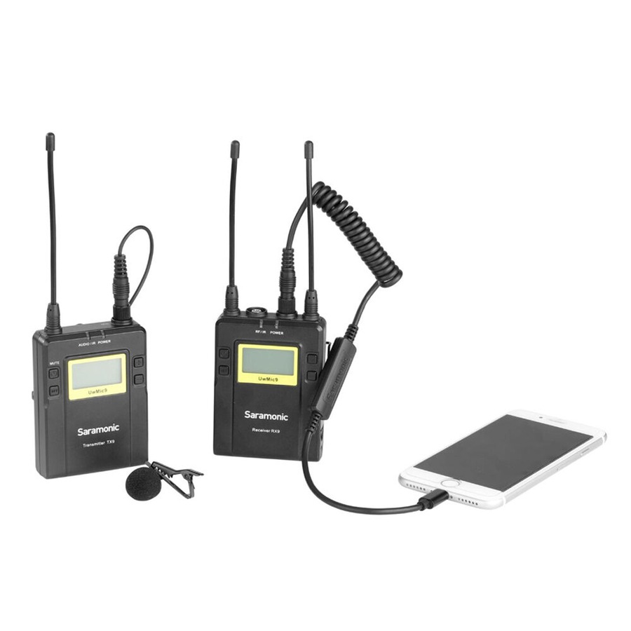 Saramonic M TRRS-M 3.5mm Jack Locking Type Male To 8-Pin Audio Cable Black