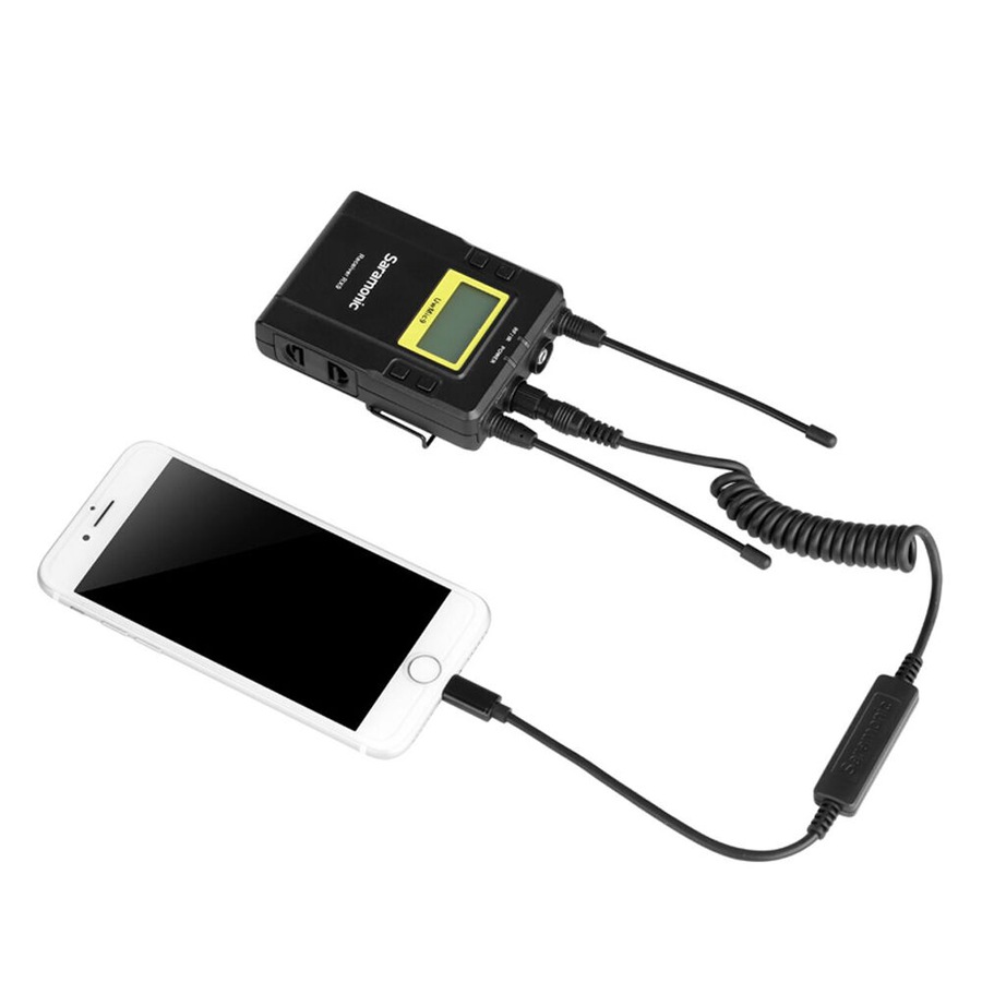 Saramonic M TRRS-M 3.5mm Jack Locking Type Male To 8-Pin Audio Cable Black