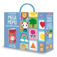 Sassi Games Colours Numbers & Shapes Cards Mega Memory Game Kids/Children 3y+