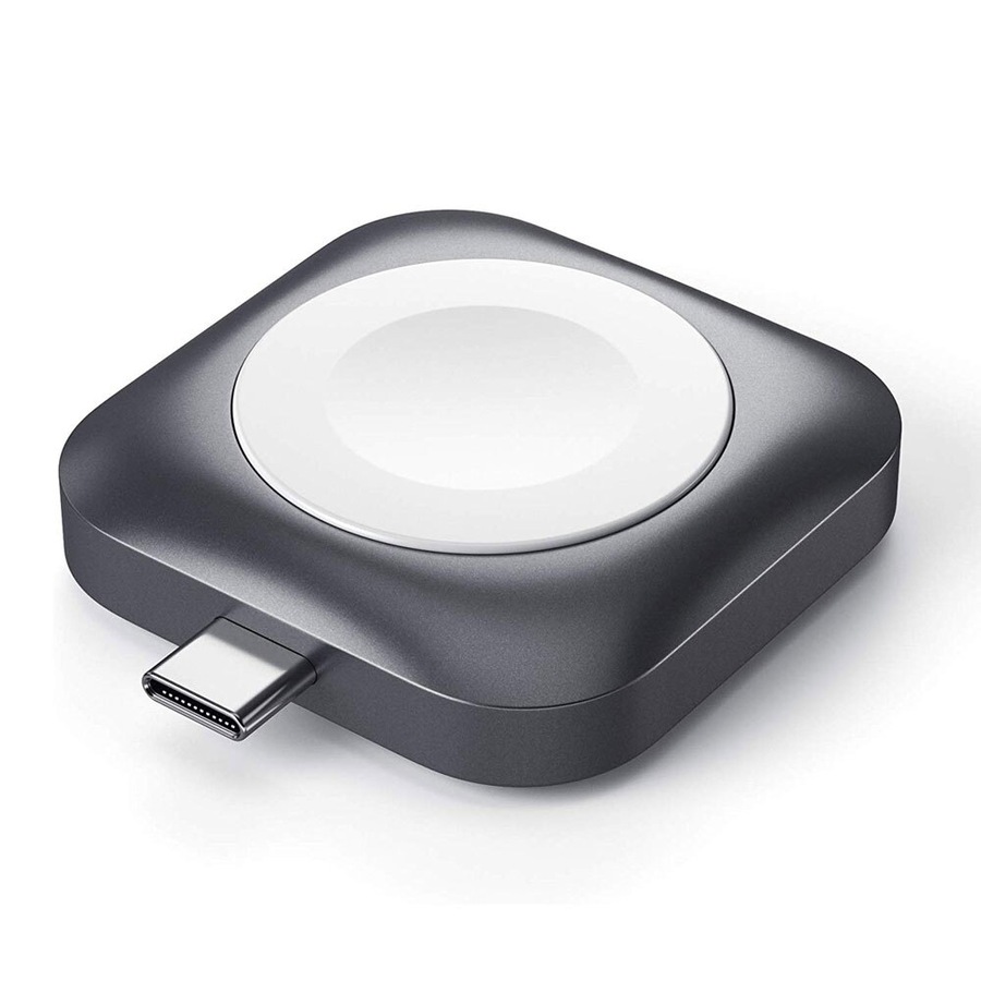 Satechi USB-C Magnetic Fast Charging Dock for Apple Watch Portable Charger Grey