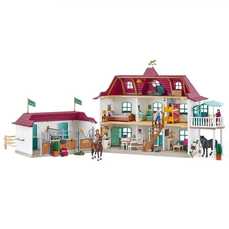 Schleich Kids/Children Play Toy Horse Club Lakeside Country House/Stable Set 5y+