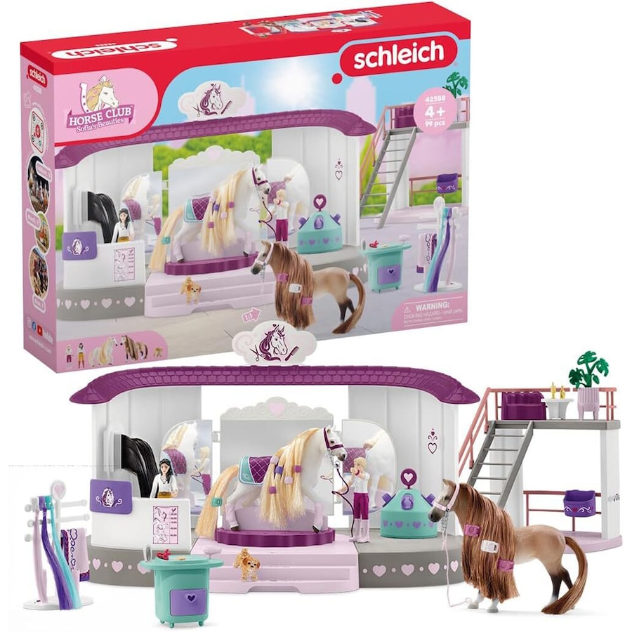 Schleich Kids/Childrens Toy Play Replica Figurine Horse Beauty Salon 3y+