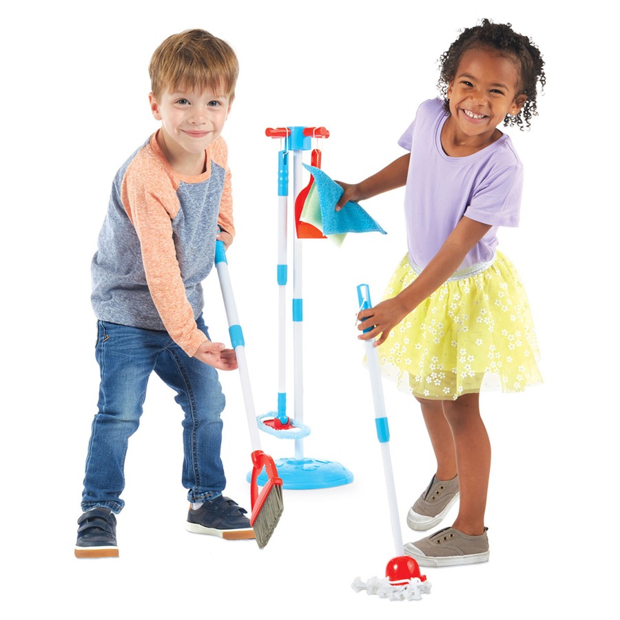 Schylling 38cm Nice & Tidy Clean Up Kit Kids Mop/Broom Cleaning Pretend Toy 3y+