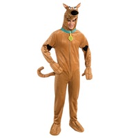Scooby Doo Hooded Jumpsuit Deluxe Costume Adult Animal Dress Up Party